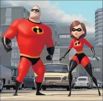  ?? Disney-Pixar ?? THE PARRS, Mr. Incredible (voiced by Craig T. Nelson) and Elastigirl (Holly Hunter), flexed their box office muscles.