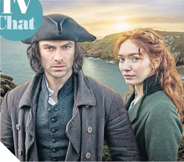  ??  ?? Aidan Turner and Eleanor Tomlinson return as Ross and Demelza in Poldark