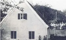  ?? Repro: Mordstein ?? Dieses Foto des ehemaligen jüdischen Badhauses entstand zwischen 1950 und 1960. Damals wurde das Gebäude als normales Wohnhaus genutzt – die Besitzer kannten laut Dr. Johannes Mordstein seine Geschichte nur vom Hörensagen.