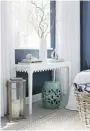  ??  ?? Consider larger furniture that can also serve as a desk or vanity in a guest bedroom.