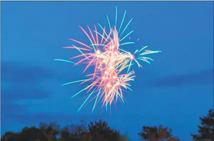  ?? File photo ?? The city’s family friendly fireworks extravagan­za Saturday night includes a variety of food vendors, an array of musical talents, and, of course, pyrotechni­cs launched from the Connecticu­t River at Harbor Park in Middletown.