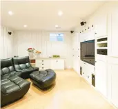  ?? DREAMSTIME ?? A finished basement is a great way to improve both your home’s utility and value.