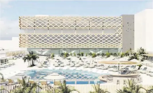  ?? CNB ?? Imatge virtual de l’aspecte que tindrà el ‘beach club’ que allotjarà les instal·lacions del Club Natació Barcelona.