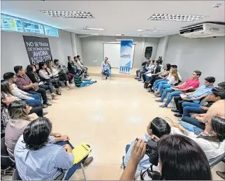  ?? CORTESÍA ?? Capacitaci­ón. La Cantera, el espacio de formación política del Partido Social Cristiano, realiza charlas a jóvenes.