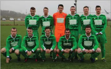  ??  ?? The Valeview Shankill side who lost out to Blessingto­n at a wet and windy Crosschape­l.