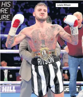  ??  ?? Lewis Ritson