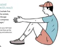  ??  ?? Push down on your left heel so the exercise fires up the left hamstring and abductor.