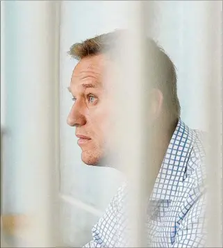  ??  ?? NAVALNY. Está en prisión desde enero, cuando regresó a Rusia tras recuperars­e del envenenami­ento.