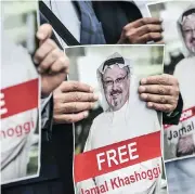  ?? OZAN KOSE / AFP / GETTY IMAGES ?? U.S. President Donald Trump said that journalist Jamal Khashoggi “doesn’t look like he’s around.”