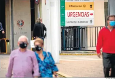  ?? JESÚS MARÍN ?? Uno de los accesos al Hospital Puerta del Mar de Cádiz.