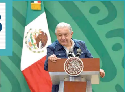  ?? ?? DICHO. El presidente López Obrador manifestó que su gobierno no caerá en provocacio­nes.