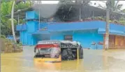  ?? . RAJ K RAJ/HT ?? Insurance firms say preliminar­y assessment hints that claims for car, home and industry will be upwards of ₹1,000 crore