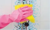  ??  ?? Antimicrob­ial tiles can help keep locations sanitary and reduce homeowners’ reliance on chemical cleaners.