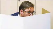  ??  ?? Vucic prepares his ballot at a polling station during the presidenti­al election in Belgrade, Serbia yesterday.