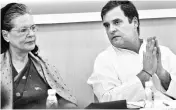  ??  ?? Congress interim president Sonia Gandhi, and former party president Rahul Gandhi are among the trustees of Rajiv Gandhi Foundation, one of the trusts being probed
