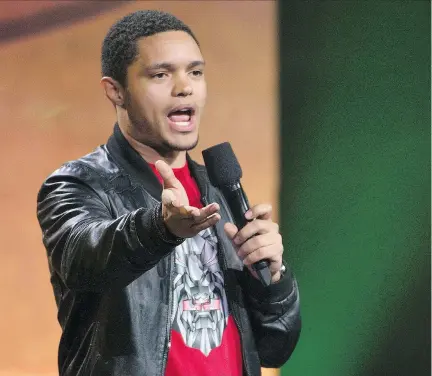  ?? PETER McCABE FILES ?? Trevor Noah at a Just for Laughs gala in 2013, two years before assuming hosting duties at the Daily Show. Noah still spends time on the standup circuit, saying it “gives me more leeway to play with a lot of ideas I relate to over a longer period of time.”