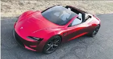  ?? ELON MUSK/TWITTER ?? The second generation Tesla Roadster.