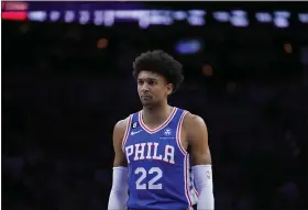  ?? MATT SLOCUM — THE ASSOCIATED PRESS ?? The Philadelph­ia 76ers selected Matisse Thybulle in the first round of the 2019NBA draft. He was dealt to Portland on Thursday.