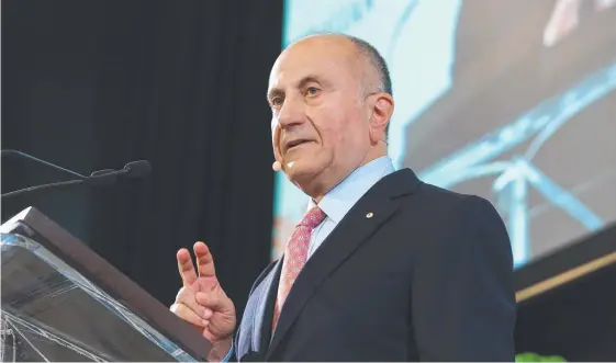  ?? Picture: JAMES CROUCHER ?? Jac Nasser addresses The Australian’s Competitiv­e Advantage Forum yesterday in Sydney.