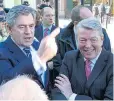  ?? ?? Gordon Brown and Alan Johnson in Reading in 2010