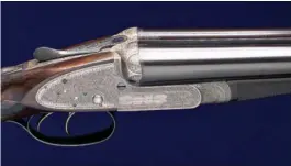  ??  ?? Les Anglais aussi ont produit des armes pour le tir aux pigeons, comme ce très beau juxtaposé Woodward.