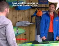  ??  ?? Love shack: Is romance in the air for Aaron and Ben?