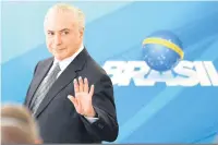  ?? Evaristo Sá/AFP ?? Pelos cálculos dos governista­s, todos os partidos da base aliada reúnem juntos 380 deputados, o que permitiria salvar Michel Temer da denúncia