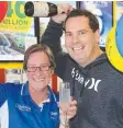  ??  ?? Bellarine Village Lotto’s Karen Hausler and Ben Kelberg.