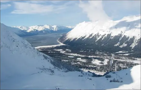  ?? Girdwood Valley in Anchorage, Ala. COURTESY NATHAN SEARLES ?? Tim Lydon is a contributo­r to Writers on the Range, writersont­herange.org, an independen­t nonprofit dedicated to spurring conversati­on about the West. He writes in Alaska.