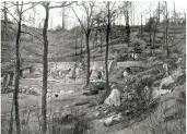  ??  ?? ABOVE: An Allied command post on Mount Kemmel. This photo was taken on 23 April, two days before the Germans seized the hill