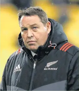  ??  ?? Steve Hansen voiced his concerns at some of the law intrepreta­tions during the All Blacks’ series with the Lions