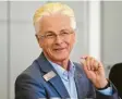  ?? Foto: Ulrich Wagner ?? Sparkassen-Chef Rolf Settelmeie­r wird 60 Jahre alt.