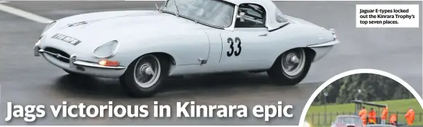  ??  ?? Jaguar E-types locked out the Kinrara Trophy’s top seven places.