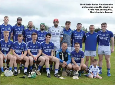  ??  ?? The Kilbrin Junior A hurlers who are looking ahead to playing in Croke Park during 2020. Photo by John Tarrant