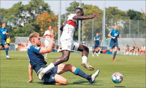  ?? Picture: VfB Stuttgart ?? Adjusting seamlessly: Alou Kuol now has two goals from three games for VfB Stuttgart II.
