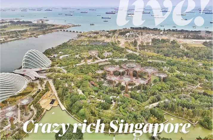  ??  ?? GARDENS BY THEBAY. Venue for the film’s lavish wedding reception.