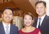  ??  ?? Former Makati Mayor Junjun Binay, Senator Nancy Binay and husband Jose Benjamin Angeles