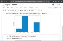  ??  ?? Pandas’ plotting capabiliti­es includes creating line charts, histograms, box plots, areas plots and pie charts.