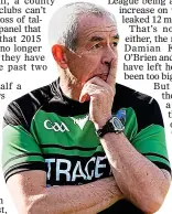  ??  ?? MUCH TO PONDER: Fermanagh’s Pete McGrath