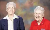  ?? CARDINAL GIBBONS HIGH SCHOOL/COURTESY ?? Sister Marie Schramko, 98, and Sister Janet Rieden, 82, retired in December from Cardinal Gibbons High School in Fort Lauderdale. They were the last remaining nuns.
