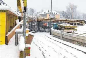  ?? ARCHIVFOTO: CF ?? Die Bauarbeite­n für die Unterführu­ng Langenweg liegen voll im Zeitplan.