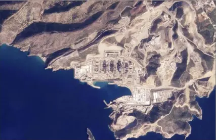  ?? Planet Labs PBC via AP ?? This satellite image shows the under-constructi­on Akkuyu nuclear power plant in Mersin province, Turkey. Devastatin­g earthquake­s toppled buildings across northern Syria and neighborin­g Turkey but the large nuclear power station didn't sustain any damage.