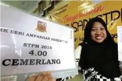  ??  ?? KECEMERLAN­GAN dalam STPM turut mempengaru­hi hala tuju masa depan anda.