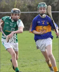  ??  ?? Diarmuid Roche of St. Mary’s is pursued by Joshua Botha.