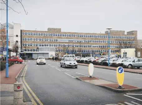  ??  ?? Main entrance to Sunderland Royal Hospital on Kayll Road, Sunderand.