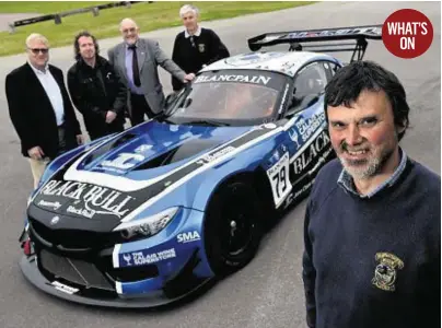  ?? Photograph: KENNY ELRICK ?? Mike Ward (front), curator at Grampian Transport Museum, with SpeedFest 2017 organisers John Rahtz, Bernard Leclercq, Kevin McCormick and David Millar.