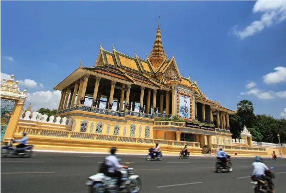  ?? Getty Images ?? The Moonlight Pavilion at the Royal Palace in Phnom Penh