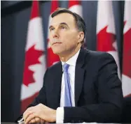  ?? PATRICK DOYLE / THE CANADIAN PRESS ?? Finance Minister Bill Morneau speaks about the Trans Mountain expansion project in Ottawa earlier this month.