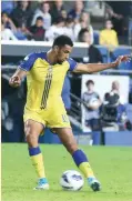  ?? (Danny Maron) ?? MACCABI TEL AVIV forward Nick Blackman scored the winner in last night’s 1-0 victory against Villarreal in Spain.