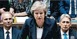  ?? GETTY-AFP ?? British Prime Minister Theresa May is seen in this video grab on Monday in London.